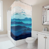 Blue Mountains Duschvorhang (Beispiel)