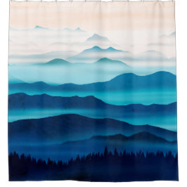 Blue Mountains Duschvorhang