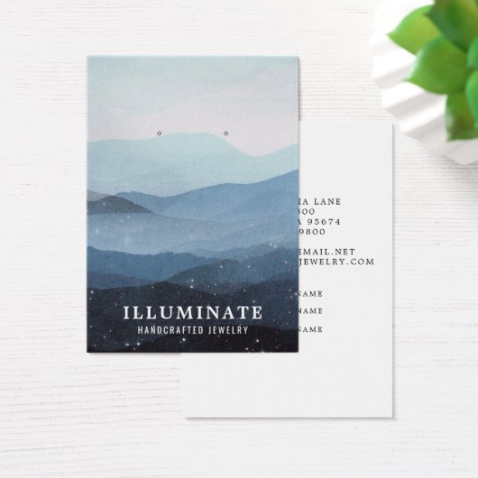 Blue Mountains Earring Display Cards (Schreibtisch)