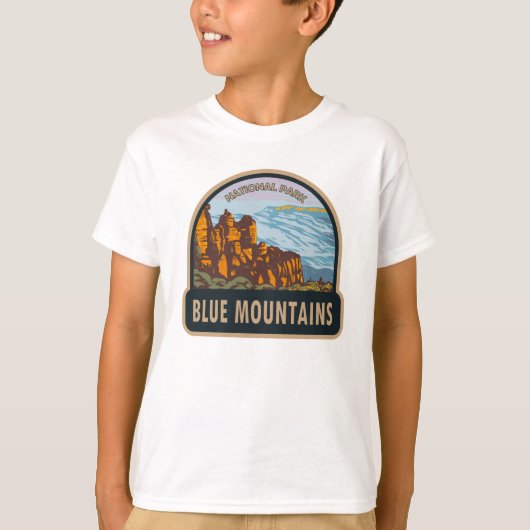 Blue Mountains Nationalpark Australien Vintag T-Shirt (Vorderseite)