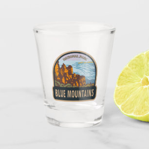 Blue Mountains Nationalpark Australien Vintage Schnapsglas