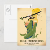 Blue Mountains New South Wales Australien Postkarte (Vorne/Hinten)