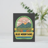 Blue Mountains NSW Australien Postkarte (Stehend Vorderseite)