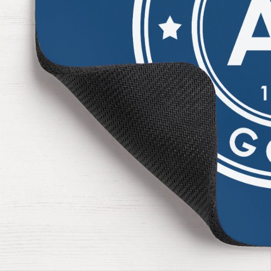 Blue Mouse Pad Gold Element Mousepad (Ecke)