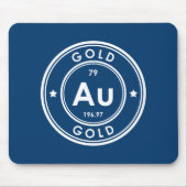 Blue Mouse Pad Gold Element Mousepad (Vorne)