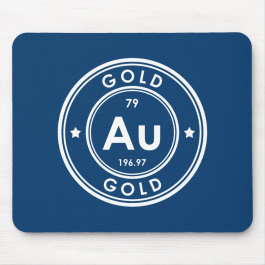 Blue Mouse Pad Gold Element Mousepad (Vorne)