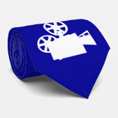 Blue Movie Camera Krawatte (Gerollt)