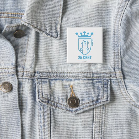 Blue Mr. Gemein Wappen & Crown Button (Beispiel)