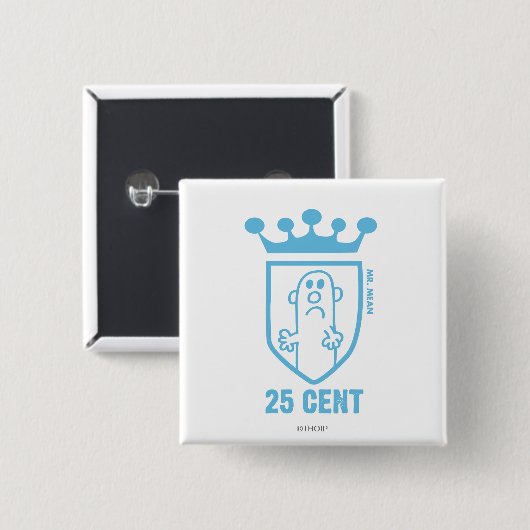 Blue Mr. Gemein Wappen & Crown Button (Vorne & Hinten)