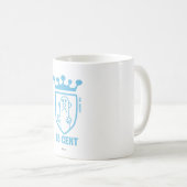 Blue Mr. Gemein Wappen & Crown Kaffeetasse (VorderseiteRechts)