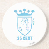 Blue Mr. Gemein Wappen & Crown Untersetzer (Vorne)