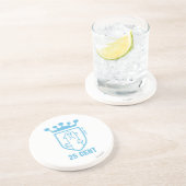 Blue Mr. Gemein Wappen & Crown Untersetzer (Seite)