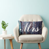 Blue Mr. und Mrs. Wedding Gift Lendenkissen (Stuhl )