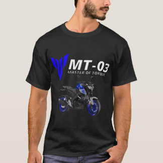 Blue Mt-03 Motorrad T-Shirt
