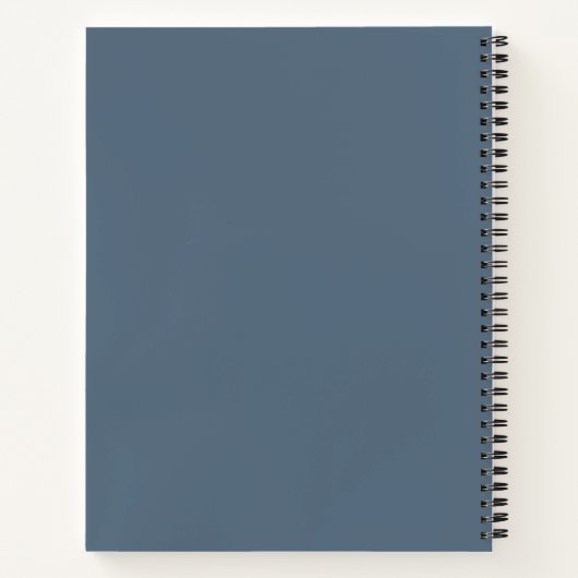 Blue Mulberry Paper Composite Notebook Elegant Notizblock (Rückseite)