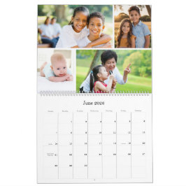 Blue Multi Foto Calendar - Familie und Freunde Kalender