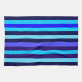 Blue Multi Tone Streifen Geschirrtuch (Horizontal)