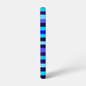Blue Multi Tone Streifen Samsung Galaxy Hülle (Linke Seite)