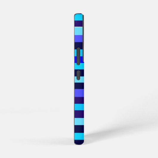 Blue Multi Tone Streifen Samsung Galaxy Hülle (Rechte Seite)