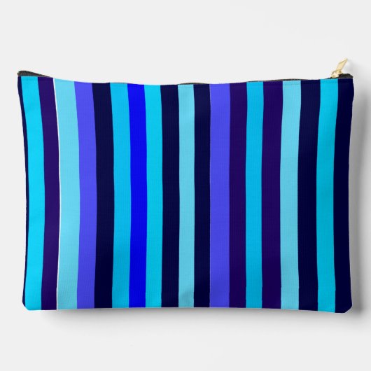 Blue Multi Tone Streifen Zubehörtasche (Rückseite)