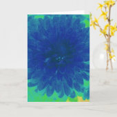 Blue Mum Grußkarte Karte (Gelbe Blume)