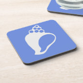 Blue Muschel Beverage Coaster Getränkeuntersetzer (Linke Seite)