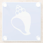 Blue Muschel Untersetzer (Rückseite)