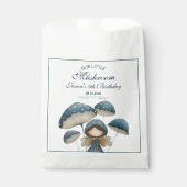 Blue Mushroom Fairy Verzaubertes Kindergeburtstag  Geschenktütchen (Vorderseite)