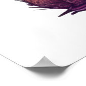 Blue Mushroom Warrior Poster (Ecke)