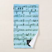 Blue Music Art Unites Theater Masken Badhandtuch Set (Handtuch)