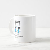 Blue Music Connects People Kaffeetasse (Vorderseite Links)