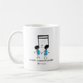 Blue Music Connects People Kaffeetasse (Links)