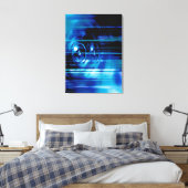 Blue Music Lautsprecher Leinwanddruck (Insitu (Schlafzimmer))