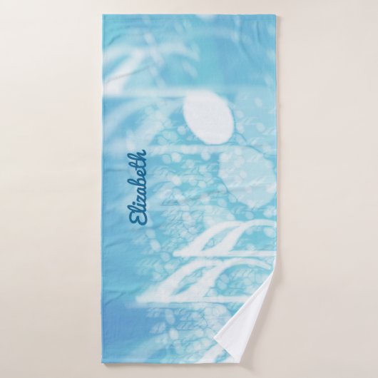 Blue Music Personalisiert Badehandtuch (Badehandtuch)