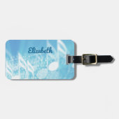 Blue Music Personalisiert Gepäckanhänger (Vorderseite horizontal)