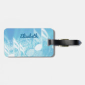 Blue Music Personalisiert Gepäckanhänger (Rückseite horizontal)