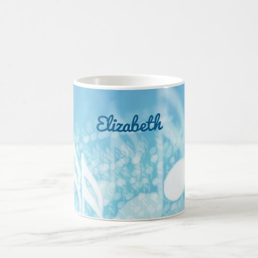 Blue Music Personalisiert Kaffeetasse (Mittel)