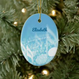 Blue Music Personalisiert Keramik Ornament