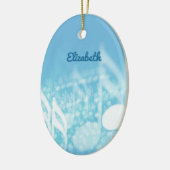 Blue Music Personalisiert Keramik Ornament (Links)