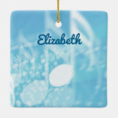 Blue Music Personalisiert Keramikornament (Rückseite)