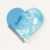 Blue Music Personalisiert Notizblock (Vorderseite)