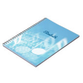 Blue Music Personalisiert Notizblock (Linke Seite)