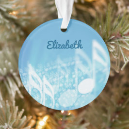 Blue Music Personalisiert Ornament