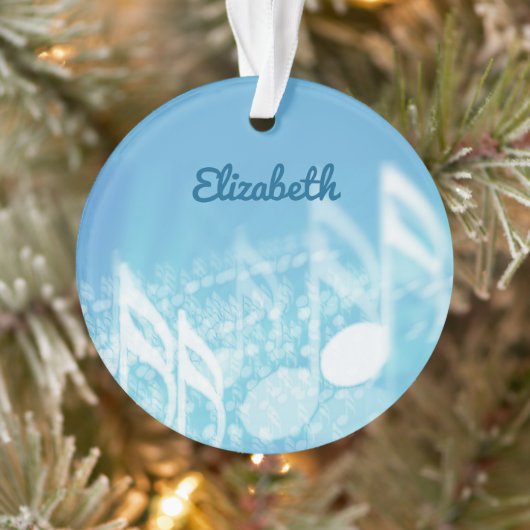 Blue Music Personalisiert Ornament (Baum)