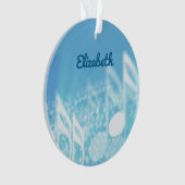 Blue Music Personalisiert Ornament (Vorderseite)