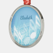 Blue Music Personalisiert Ornament Aus Metall (Links)