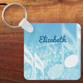 Blue Music Personalisiert Schlüsselanhänger (Vorderseite)