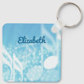 Blue Music Personalisiert Schlüsselanhänger (Rückseite)