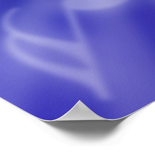 Blue Music Poster (Ecke)