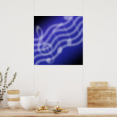 Blue Music Poster (Küche)